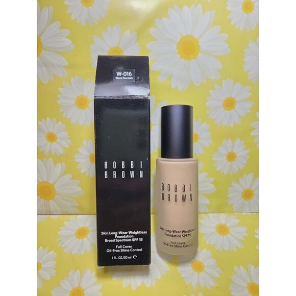 BOBBI BROWN Skin Long-Wear Weightless Foundation SPF15 W-016 Warm Porcelain 1 oz - Picture 7 of 8